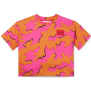 T-shirt voor kinderen met nieuwe print en logolabel