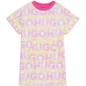 Kinderjurk van badstof met logoprint