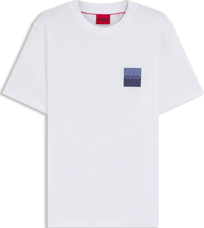 Hugo - T-shirt - Katoen - Gesplitst Logo - Regular Fit - Ronde Hals