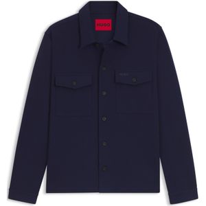 Oversized-fit twill overhemd van katoenmix