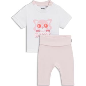 Baby-T-shirt en legging van stretchkatoen