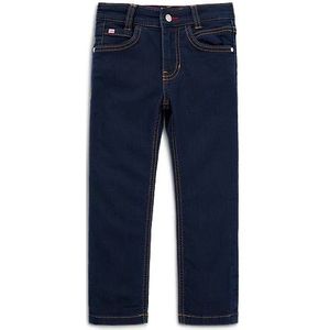 Slim-fit jeans van blauw gebreid denim voor kinderen