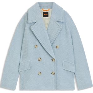 Boxy-fit cabanjas met boucléstructuur