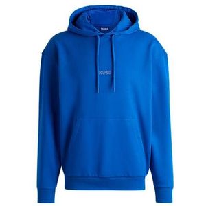 Hoodie van katoenen badstof met contourlogo