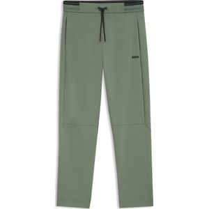 Trainingsbroek met gestreepte tailleband van katoenmix