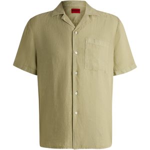 Hugo - Ellino 01 - Overhemd - Korte Mouwen - Linnen