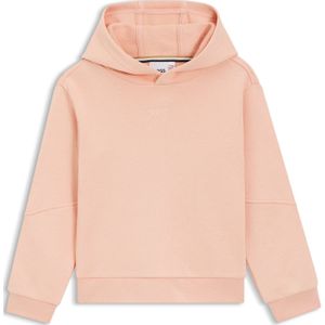 Fleece hoodie met logoprint voor kinderen, van katoenmix