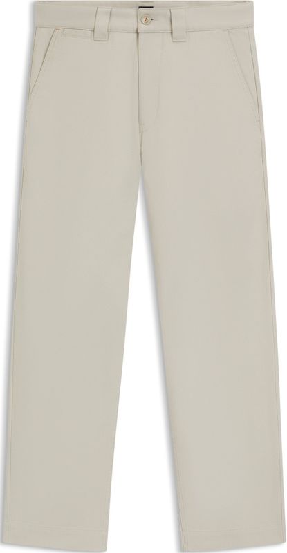 Straight leg chino van katoenmix