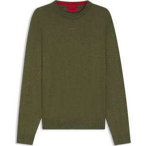 Katoenen trui in een slim-fit met logodetail