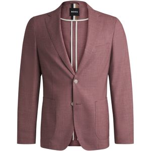 Slim-fit colbert van een wolmix met dessin