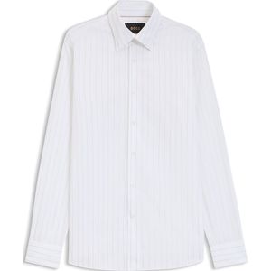 Slim-fit gestreept overhemd Italiaanse katoen