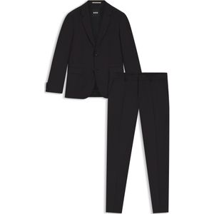 Slim-fit tweedelig pak van scheerwol met dessin