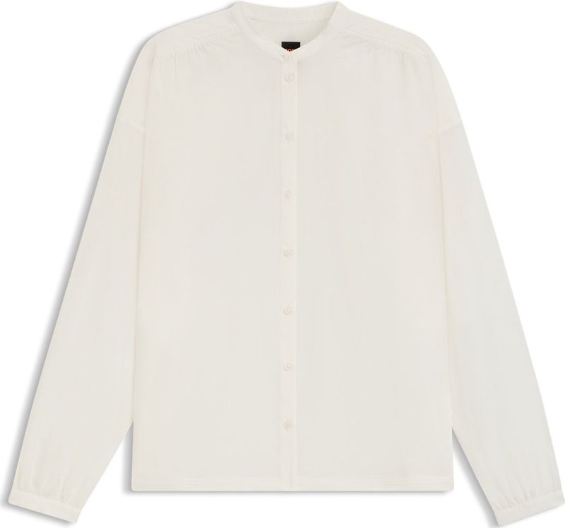 BOSS - Relaxed-fit Blouse - Katoenen Voile