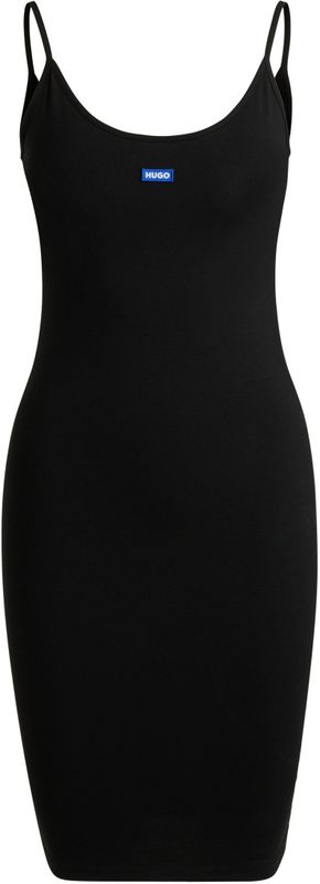 Hugo - Jurk - Zwart - Stretchstof - Dunne Bandjes