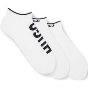 HUGO - AS Logo CC - Sneakersokken - Wit - 3 Paar - Katoenmix
