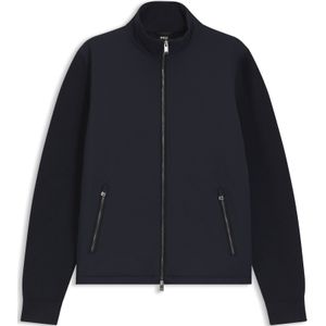 Gebreid jack met rits en verstelbare zoom