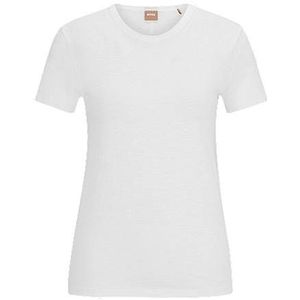 Regular-fit T-shirt van slubkatoen