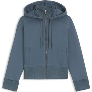 Jas van katoenen jersey met capuchon en dubbel B-monogram