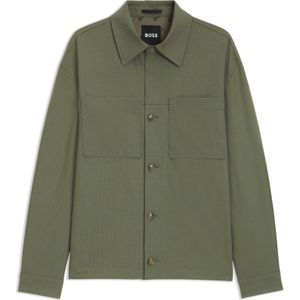 Relaxed-fit overshirt van machinewasbaar hoogwaardig stretchmateriaal