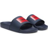 Slippers met logo op de wreefband