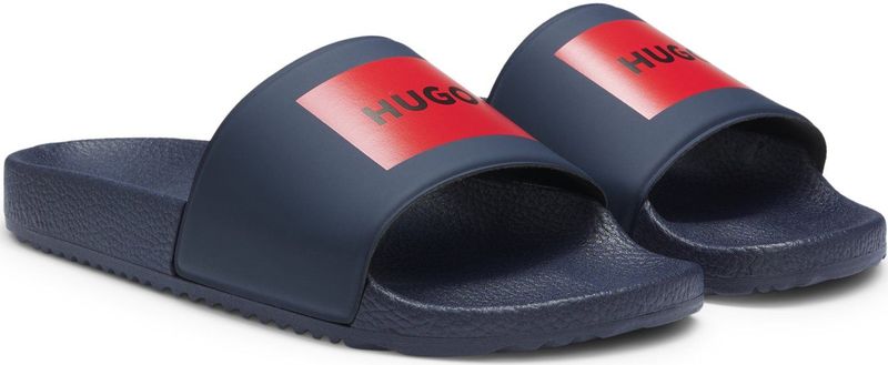 Slippers met logo op de wreefband