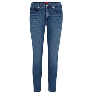 Skinny-fit jeans van blauw superstretchdenim