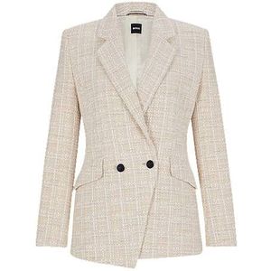 Regular-fit blazer van tweed