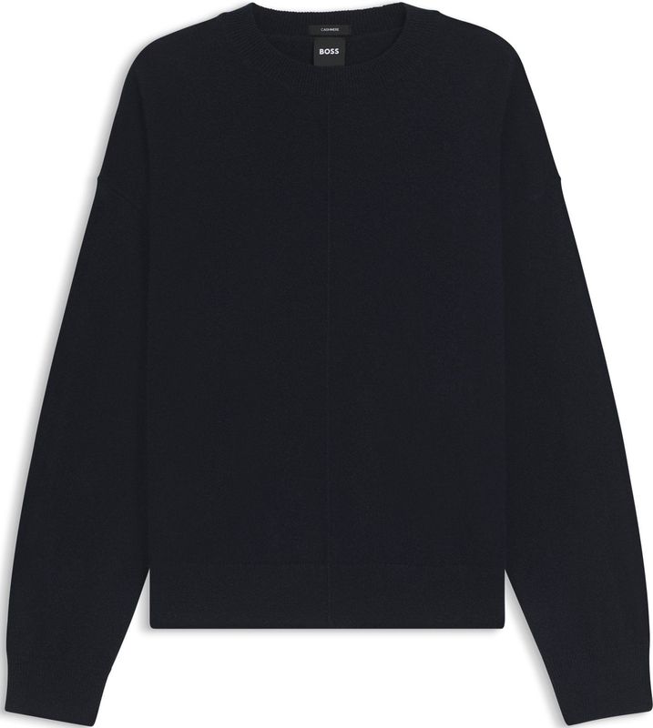 BOSS - FASCONA - Gebreide Pullover - Relaxed Fit - Puur Kasjmier