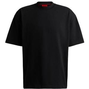 Oversized-fit katoenen T-shirt voor alle genders met logolabel