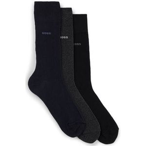 Set van drie paar sokken met normale lengte van stretchmateriaal