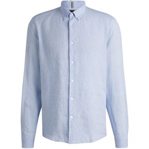 BOSS - Liam S Bd C1 243 01 - Overhemd - Wit - 100% Linnen
