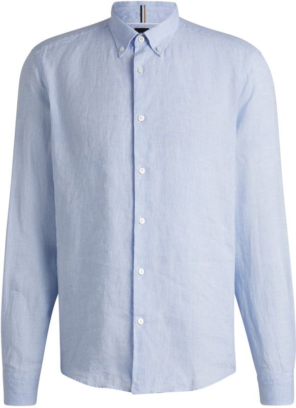 BOSS - Liam S Bd C1 243 01 - Overhemd - Wit - 100% Linnen