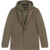 BOSS - Slim-fit Colbert - Met Geïntegreerde Hoodie - Corduroy