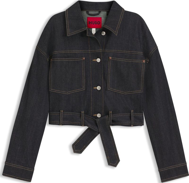 HUGO - GALATA - Jeansjack - Effen - Oversized - Katoenmix