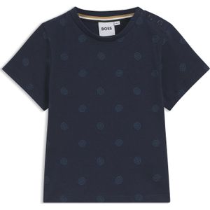 Kattoenen T-shirt voor kinderen met Double B-monogrammen over het geheel