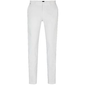 Slim-fit chino van gabardine van stretchkatoen