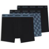 Set van drie boxershorts van stretchkatoen