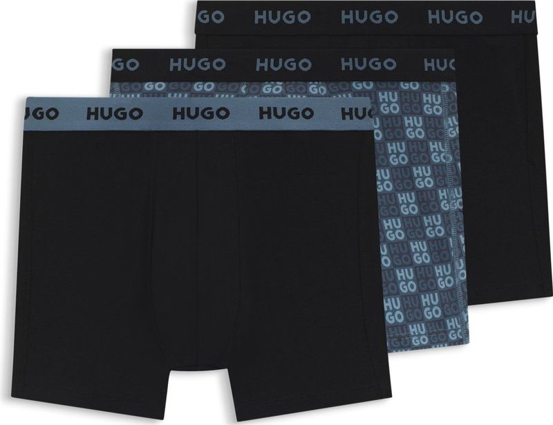 Set van drie boxershorts van stretchkatoen