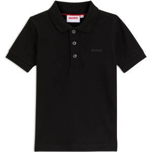 Kinderpolo van stretchkatoen met logoprint