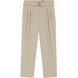 Regular-fit kortere broek van kreukbestendige crêpe