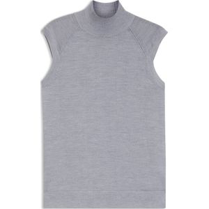 Top met hoge hals van merinowol