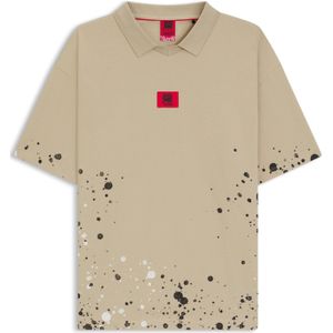 Oversized-fit sweatshirt van katoen met print van HUGO x RB by Slawn