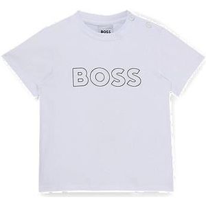 T-shirt voor kinderen van katoenen jersey met verhoogde logoprint