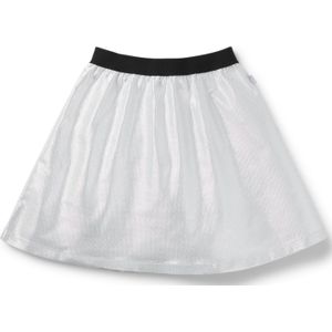 Kinderrok met metallic effect en elastische tailleband