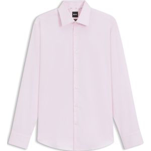 BOSS - Regular-Fit Overhemd - Stretchkatoen - Fijne Structuur