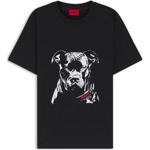 HUGO - Dubrox - T-shirt - Rood/Zwart/Wit