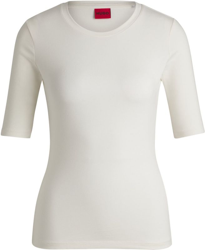 HUGO - Darnelia 10259804 - T-shirt - Wit - Katoen