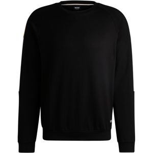Regular-fit sweatshirt van katoenen sweatstof met contrasterende panelen