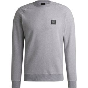 Sweatshirt van stretchkatoen met schouderstiksels, voor de ruitersport