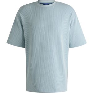 Hugo - Nuwaffle 10268873 - T-shirt - Blauw - Korte Mouwen